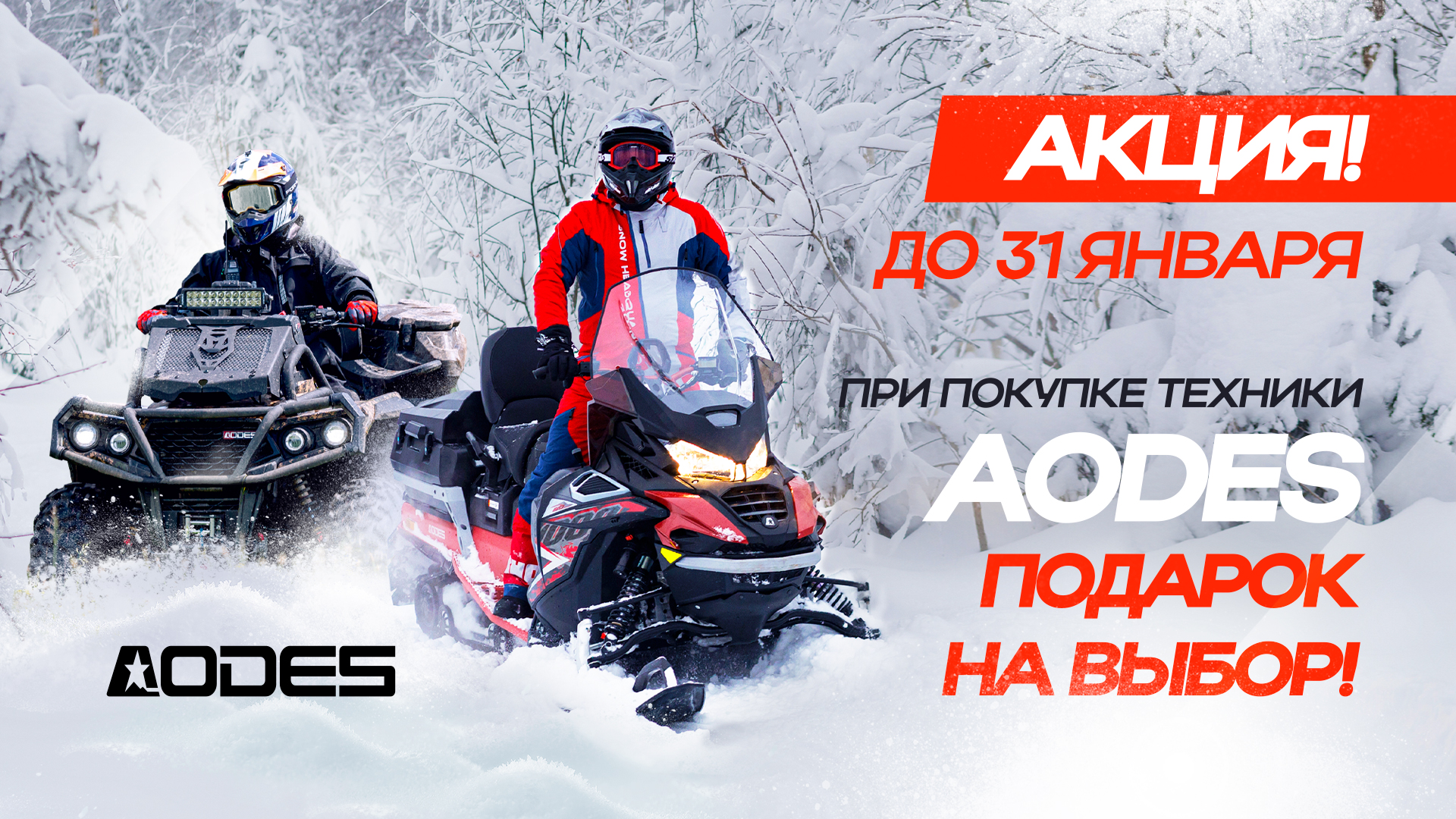 Подарок на выбор при покупке техники Aodes